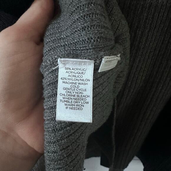 Lou & Grey Ribbed Oversized Tunic Turtleneck Sweater XL - Picture 6 of 9